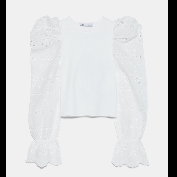 Zara NEW contrast sleeve sweater - Picture 10 of 15